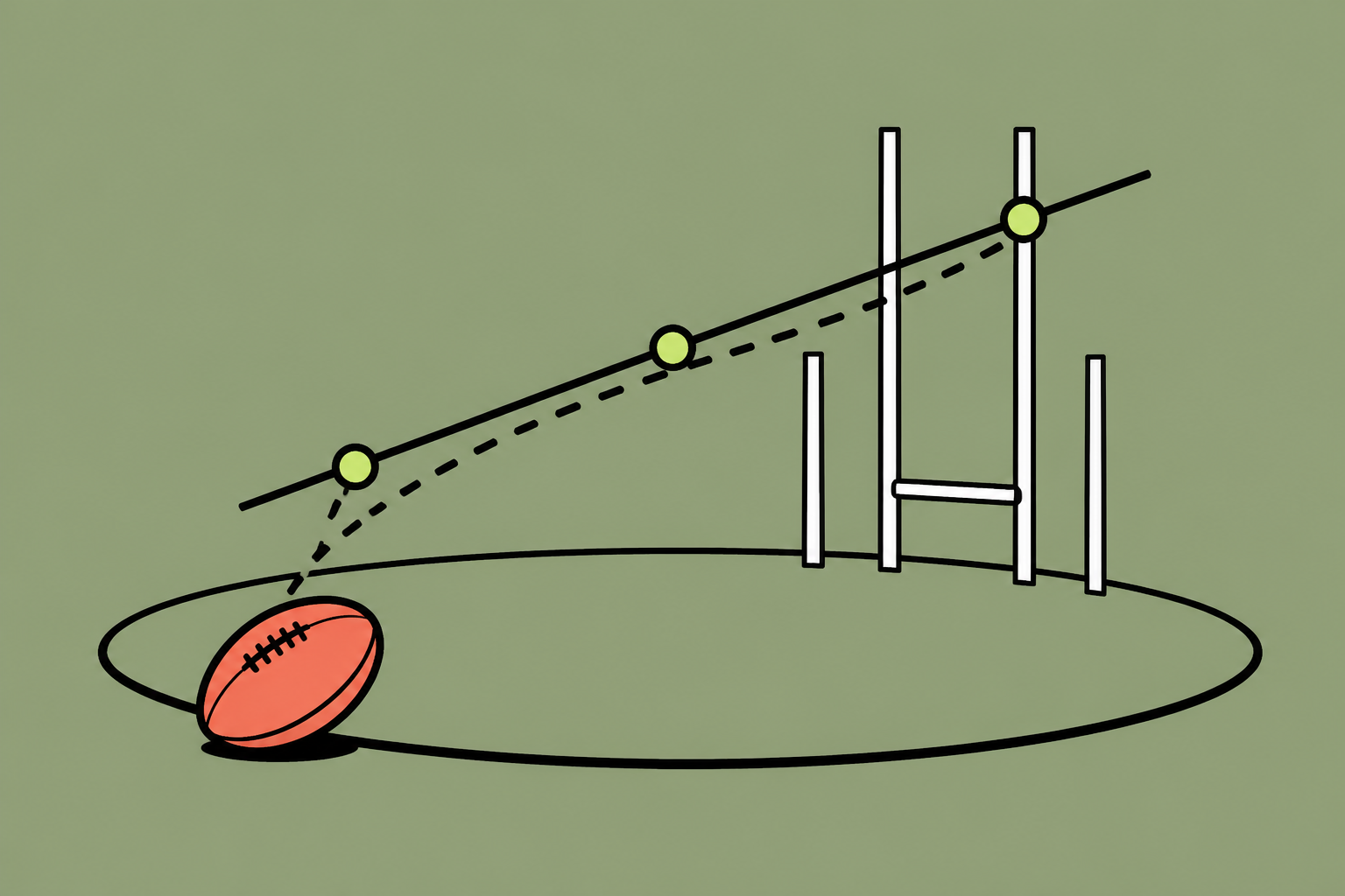 An American football