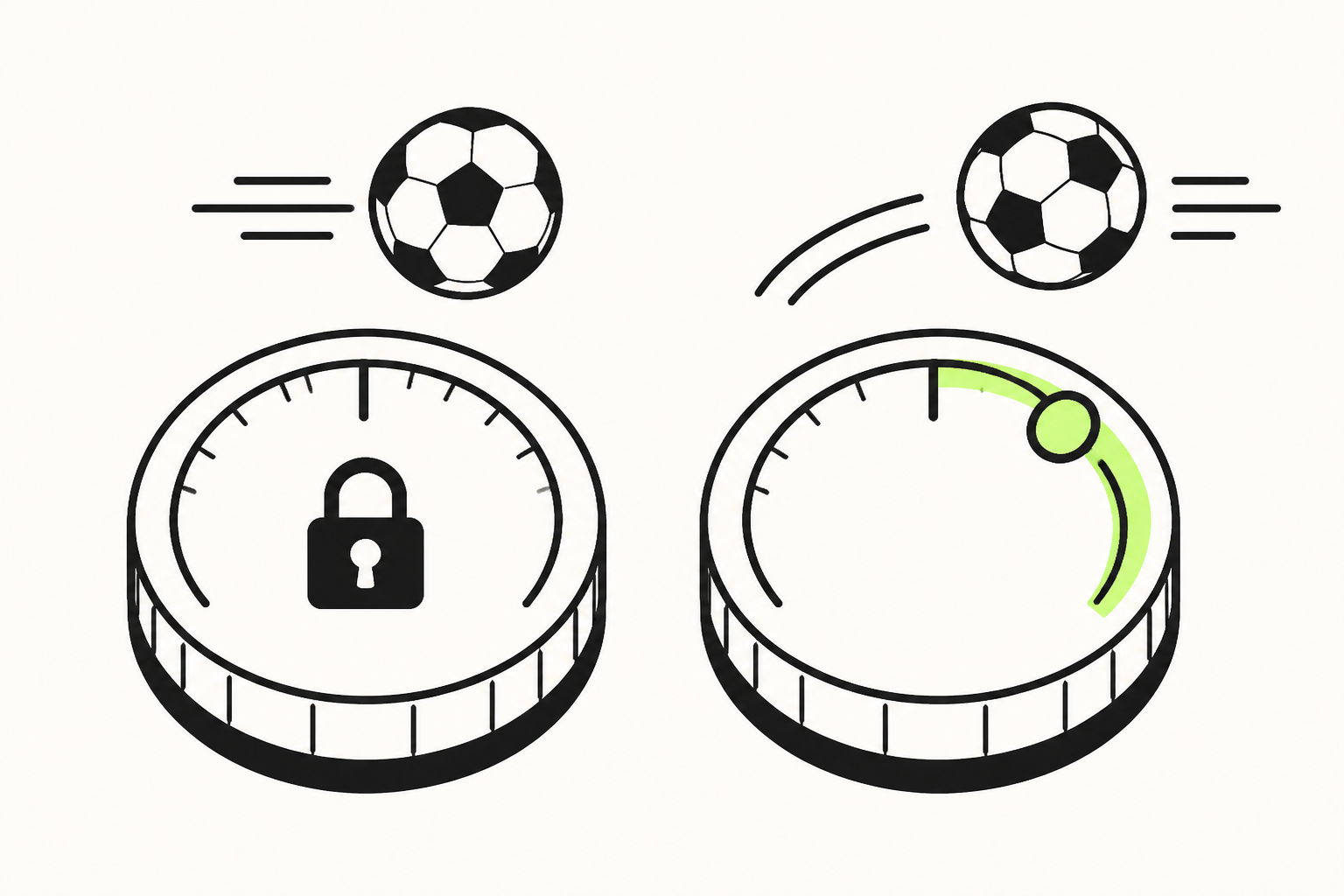 One slider moving, one locked
