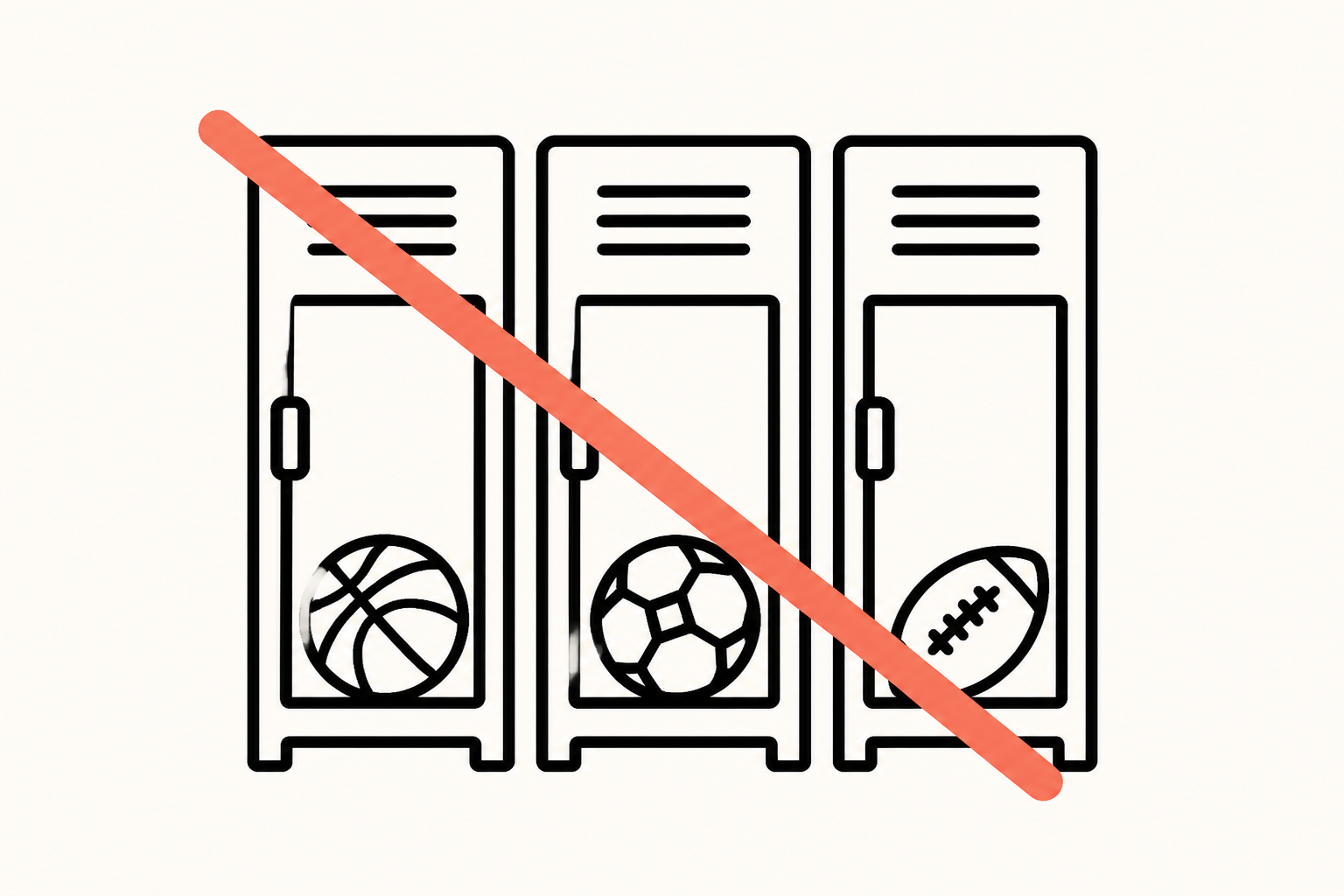 A no-entry sign over categorical bars