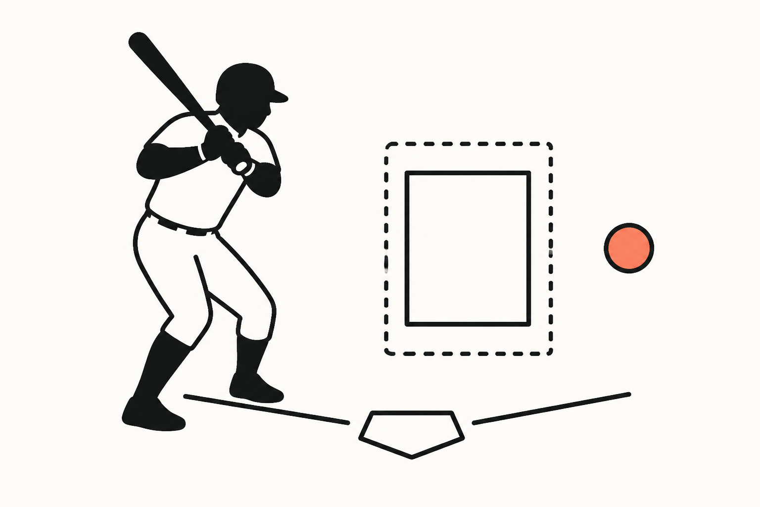 A pitch going wide of the strike zone
